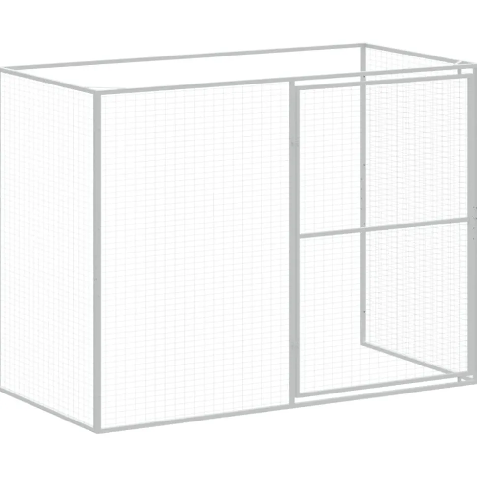 MAISON EXCLUSIVE - Niche pour chien avec cour anthracite 214x865x181 cm