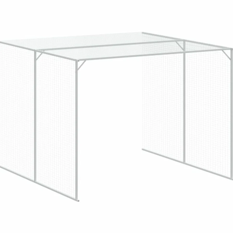 MAISON EXCLUSIVE - Niche pour chien avec cour anthracite 214x1069x181 cm