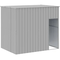 MAISON EXCLUSIVE - Niche pour chien avec cour gris clair 214x457x181 cm