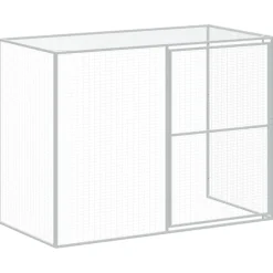 MAISON EXCLUSIVE - Niche pour chien avec cour gris clair 214x457x181 cm