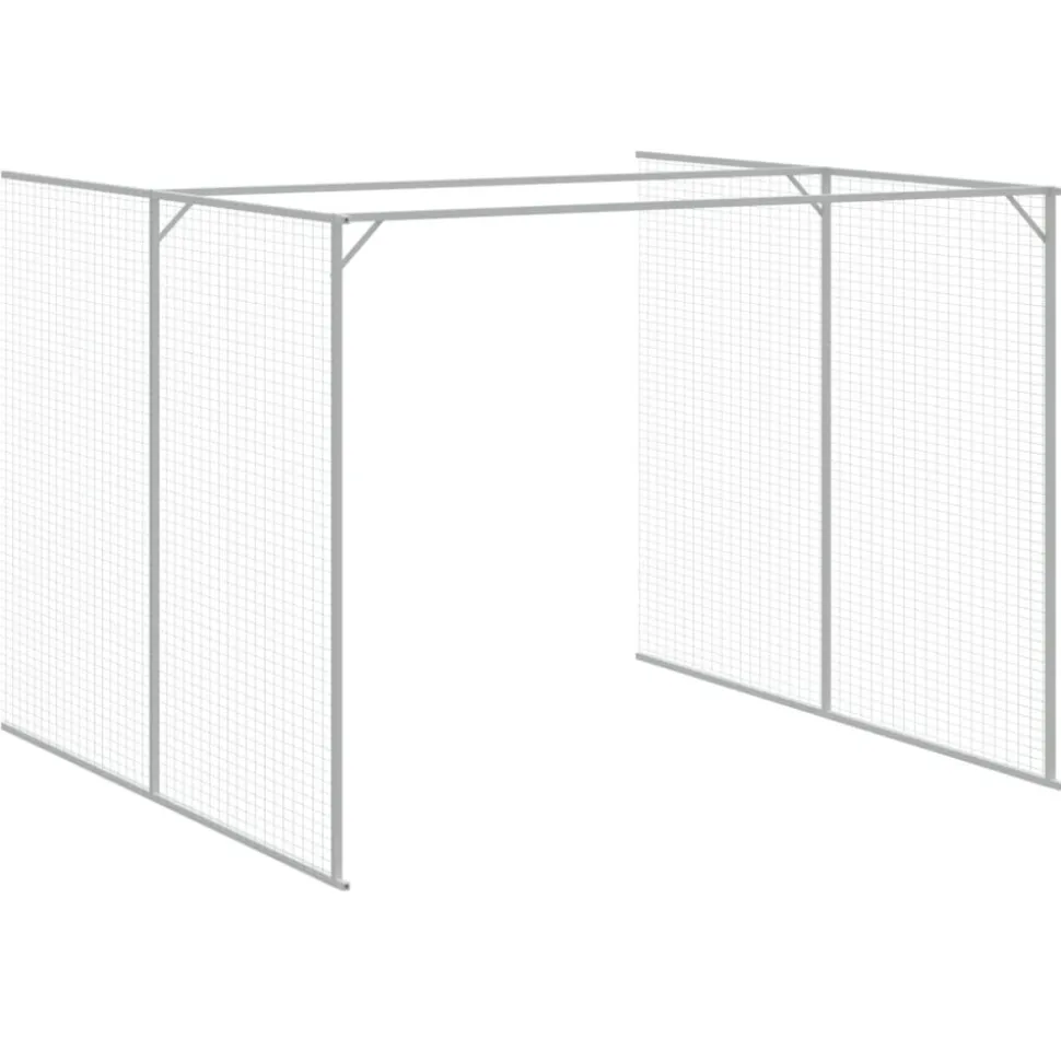 MAISON EXCLUSIVE - Niche pour chien avec cour gris clair 214x1273x181 cm