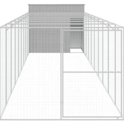 MAISON EXCLUSIVE - Niche pour chien avec cour gris clair 214x1069x181 cm