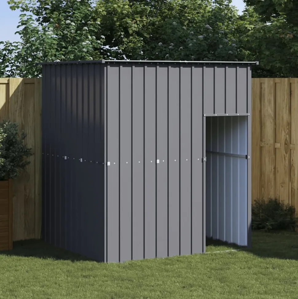 MAISON EXCLUSIVE - Niche pour chien avec toit anthracite acier galvanisé
