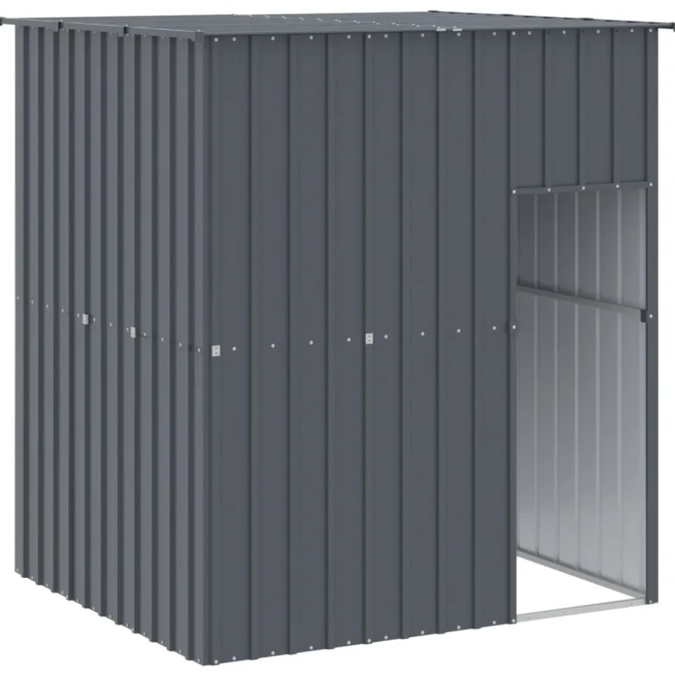 MAISON EXCLUSIVE - Niche pour chien avec toit anthracite acier galvanisé