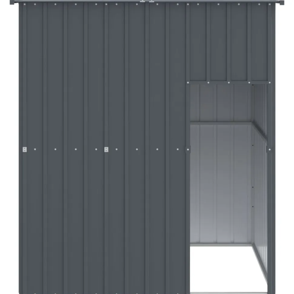 MAISON EXCLUSIVE - Niche pour chien avec toit anthracite acier galvanisé