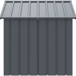 MAISON EXCLUSIVE - Niche pour chien avec toit noir 117x103x102 cm acier galvanisé