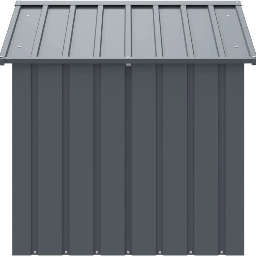 MAISON EXCLUSIVE - Niche pour chien avec toit noir 117x103x102 cm acier galvanisé
