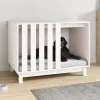 MAISON EXCLUSIVE - Niche pour chien blanc 90x60x67 cm bois de pin massif