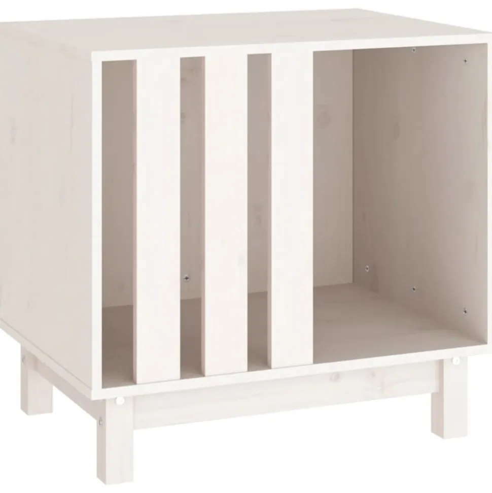 MAISON EXCLUSIVE - Niche pour chien blanc 60x45x57 cm bois de pin massif