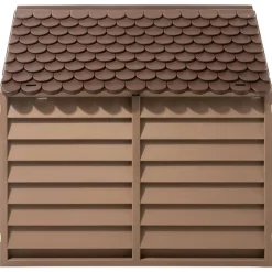 MAISON EXCLUSIVE - Niche pour chien marron 86x84x82 cm polypropylène