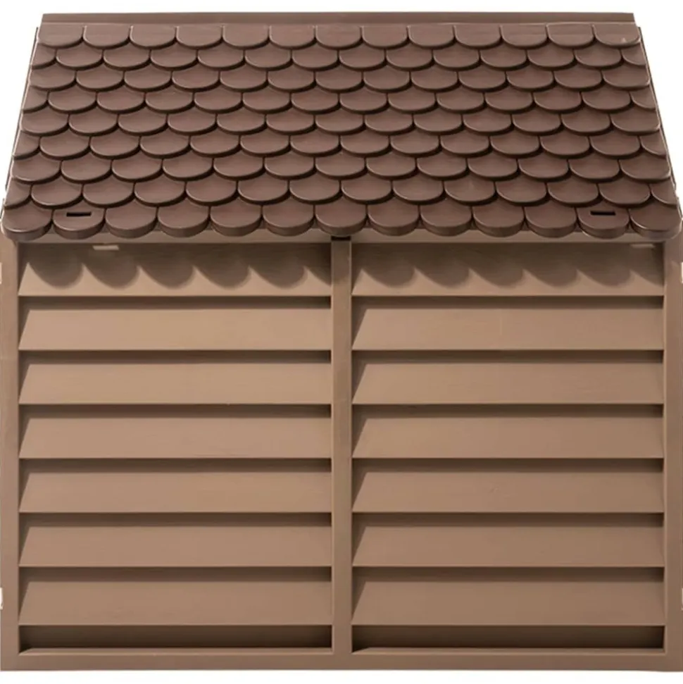 MAISON EXCLUSIVE - Niche pour chien marron 86x84x82 cm polypropylène