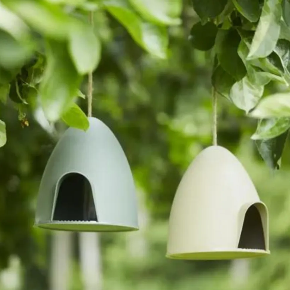 Mangeoire pour oiseau sauvage beige
