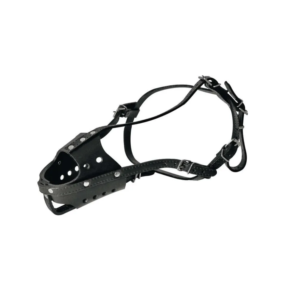 MARTIN SELLIER - Muselière cuir taille 7 noir