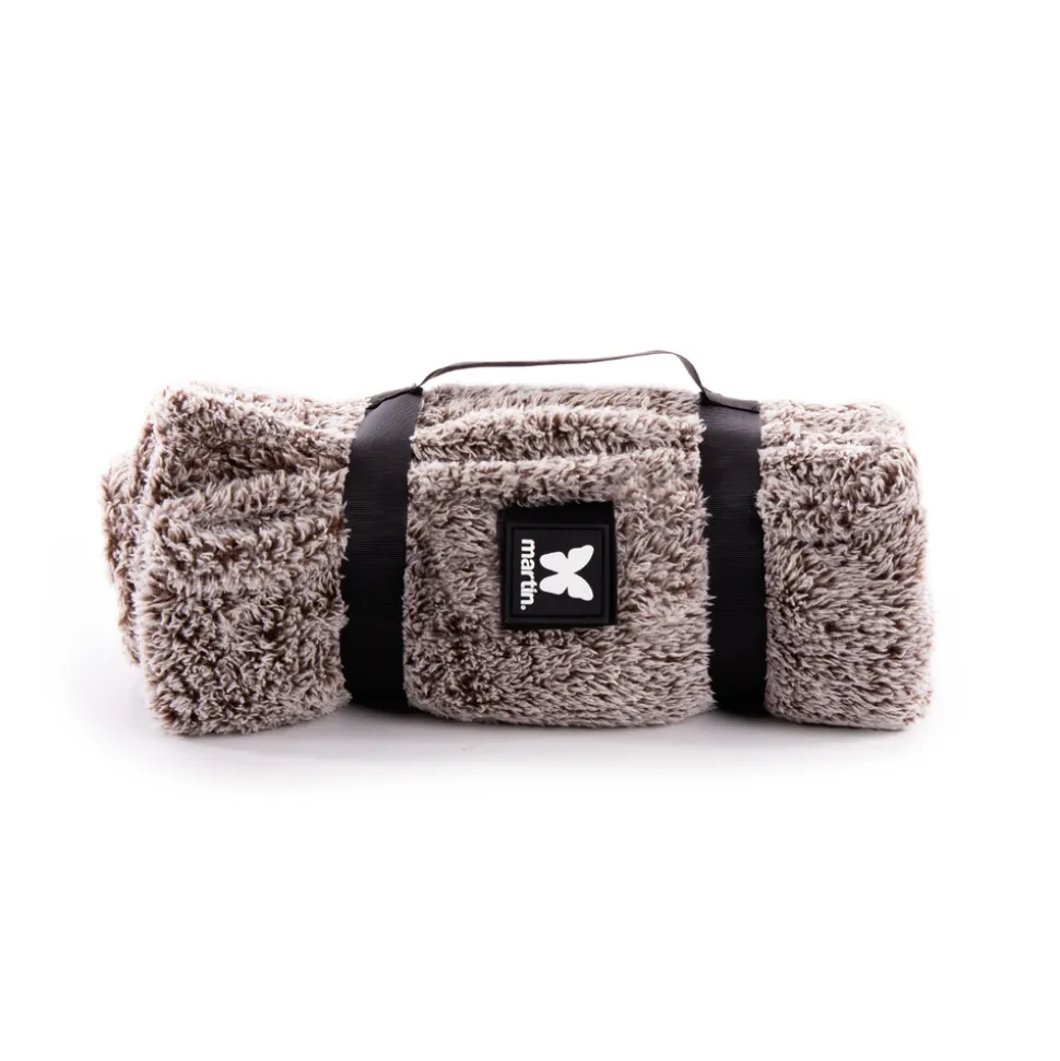 MARTIN SELLIER - Plaid Doudouzen pour chien et chat, coloris noir marron - L.100xl.78cm