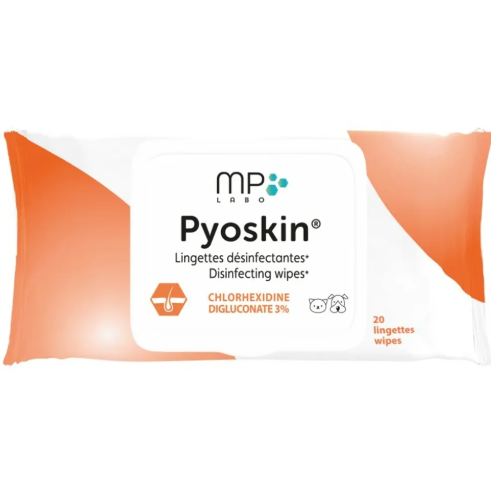 MP LABO - Pyoskin wipes - lingettes désinfectantes - mp labo 20 lingettes