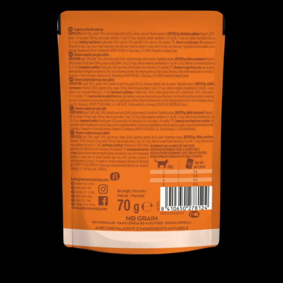 NATURE'S VARIETY - Patee chat - original boeuf / poulet - nature's variety 70 g