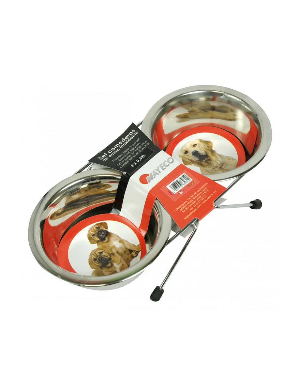 NAYECO - Set d'alimentation en acier inoxydable 2 x 0,35lt nayeco
