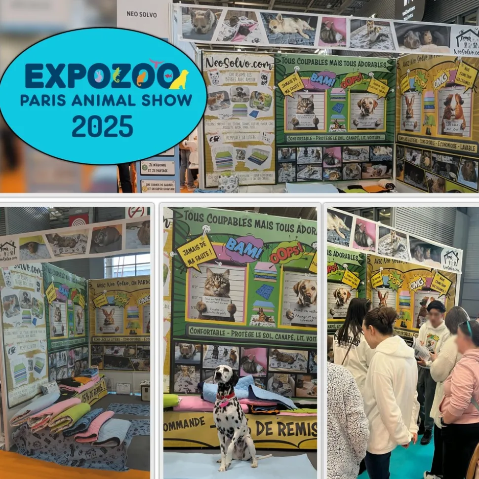 NEO SOLVO - Lot de 4 - tapis qui remplace la litière pour cochon d'inde et lapin - absorbant, imperméable, passe en machine 60 x 50 cm