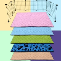 NEO SOLVO - Tapis qui remplace la litière pour cochon d'inde et lapin - absorbant, imperméable, passe en machine - 105 x 70 cm