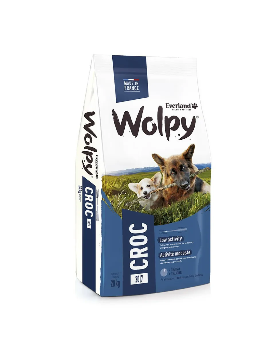 NOVAR - Aliment chien wolpy croc 20kg everland