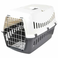 PARIS PRIX - Caisse de transport "chien & chat" 58cm ivoire