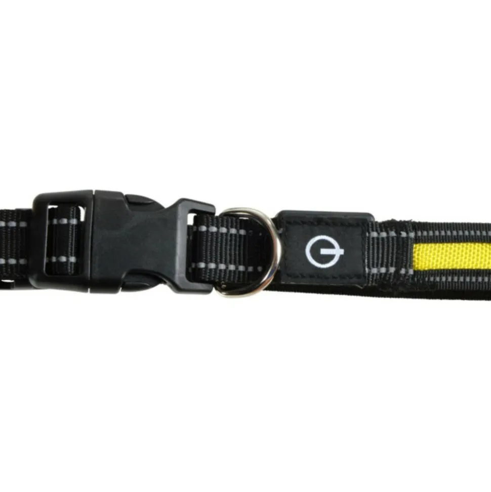 PARIS PRIX - Collier lumineux pour chien "led" 45cm jaune