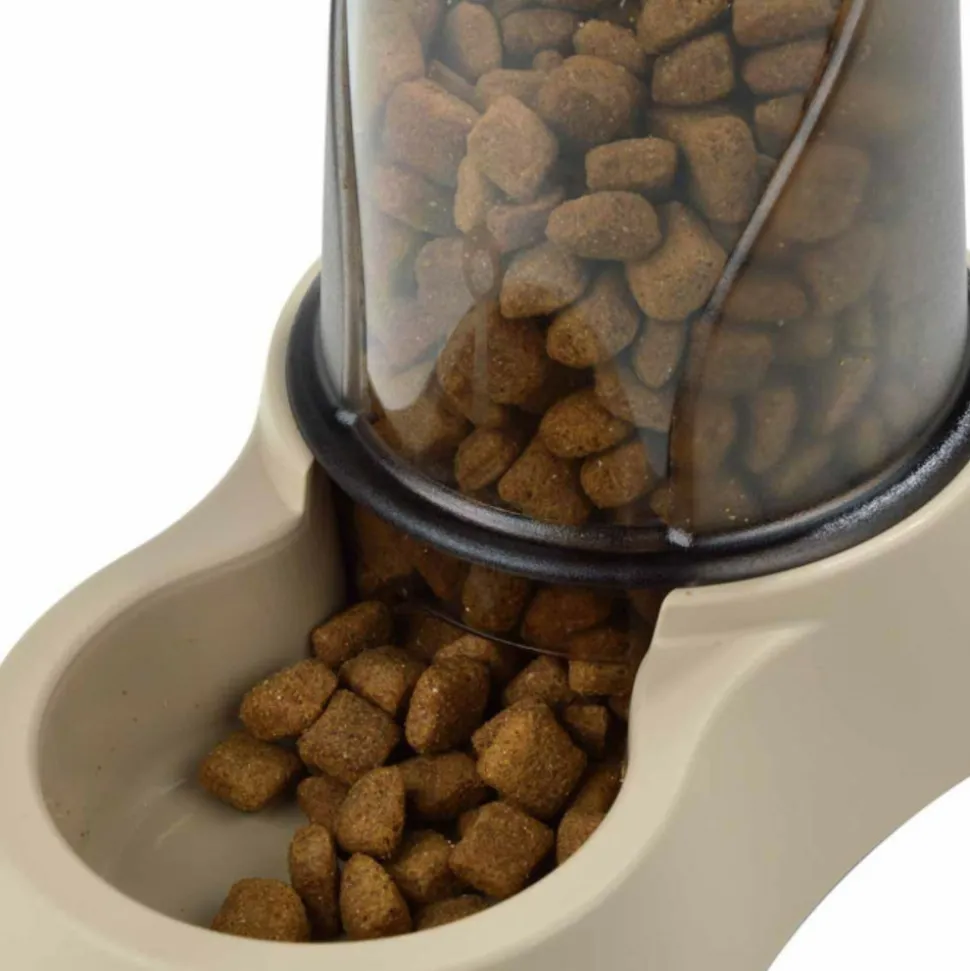 PARIS PRIX - Distributeur pour chien & chat "mocaccino" 3,5l taupe