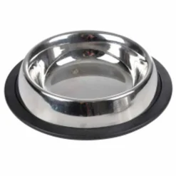 PARIS PRIX - Gamelle pour chien & chat "antidérapante" 15cm argent