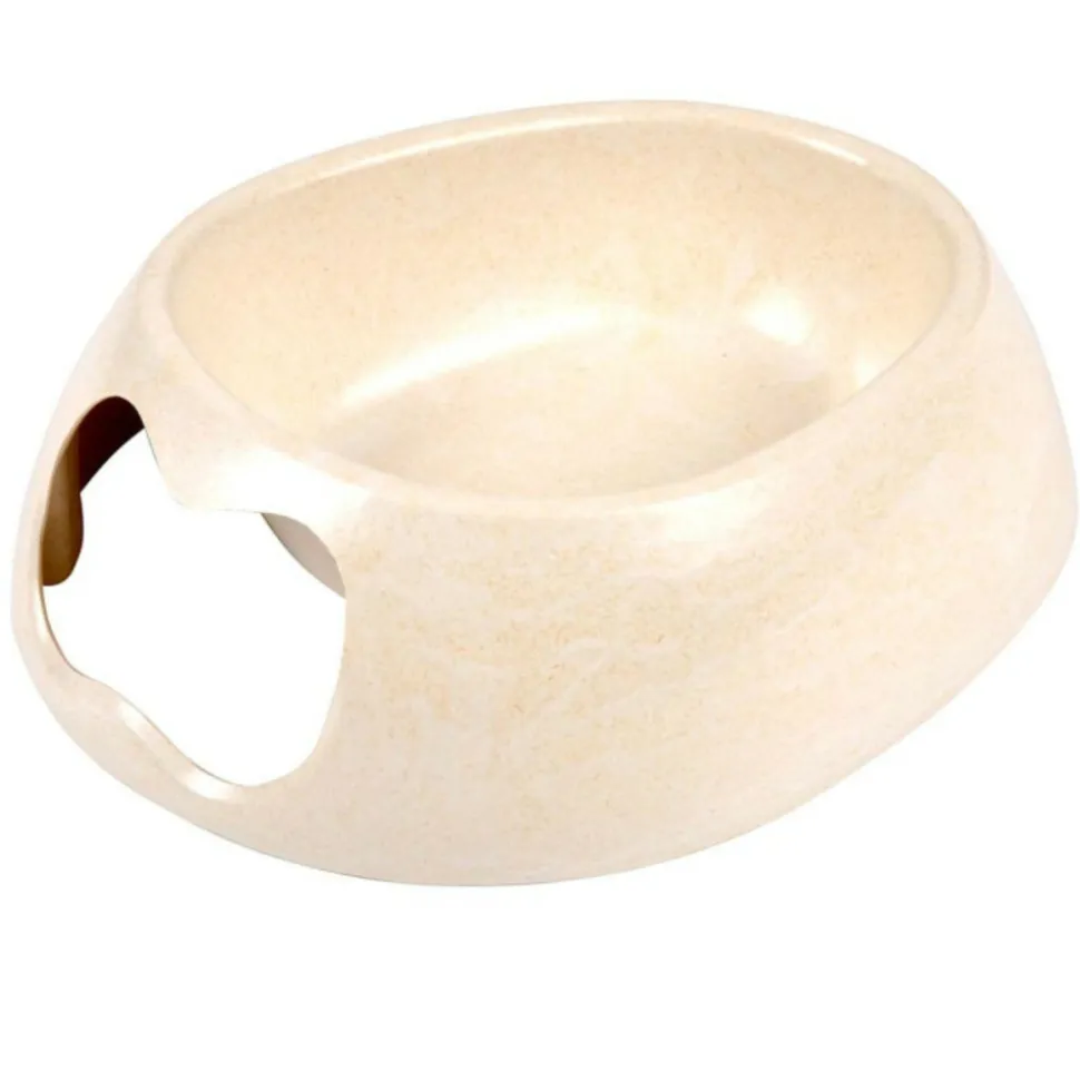 PARIS PRIX - Gamelle pour chien & chat "bambou" 22cm naturel