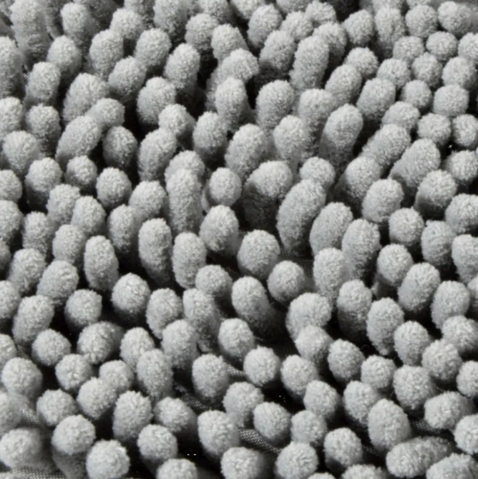 PARIS PRIX - Gant de toilettage en microfibre "2 en 1" 25cm gris