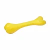 PARIS PRIX - Jouet pour chien "forme os" 21cm jaune