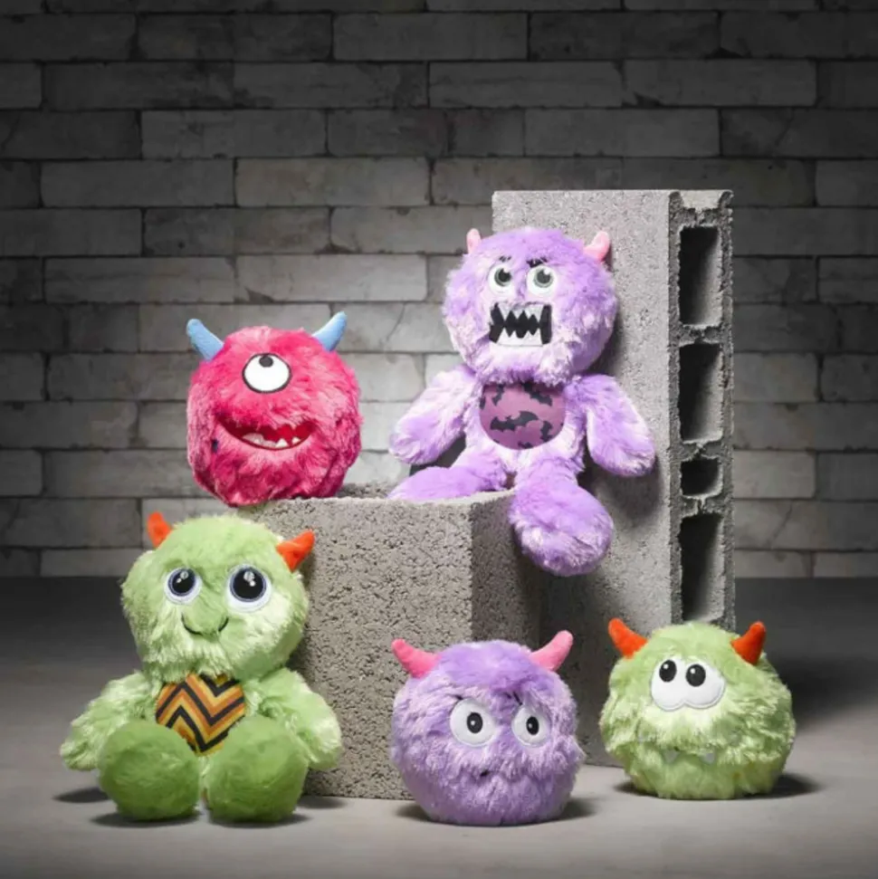 PARIS PRIX - Jouet pour chien "léo le monstre" 14cm violet