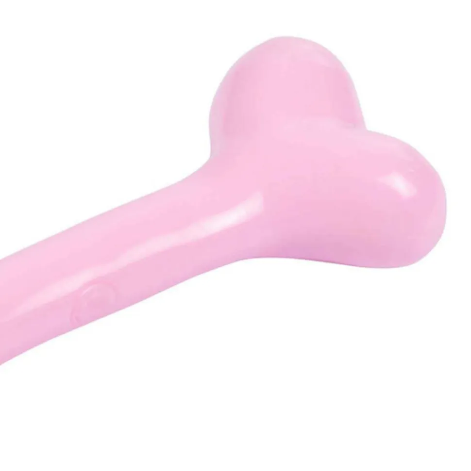 PARIS PRIX - Jouet pour chien os "puppy" 14cm rose