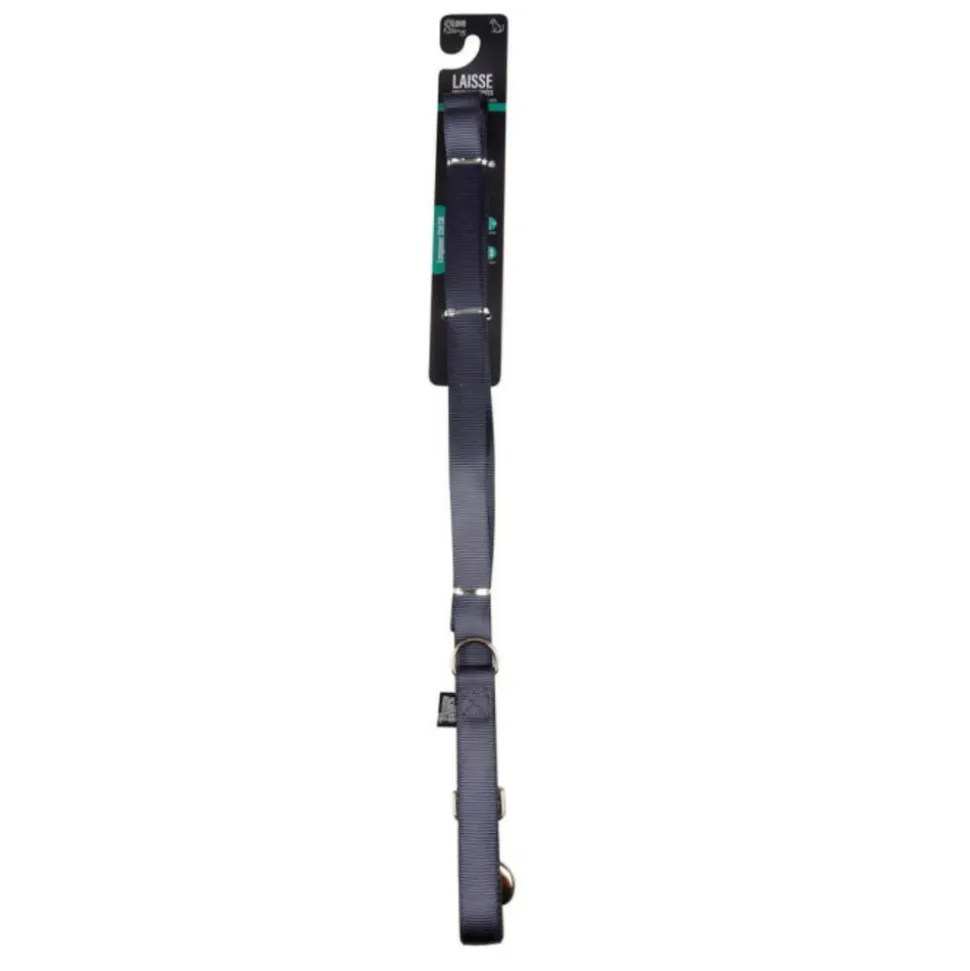 PARIS PRIX - Laisse de dressage "double poignées" 250cm anthracite