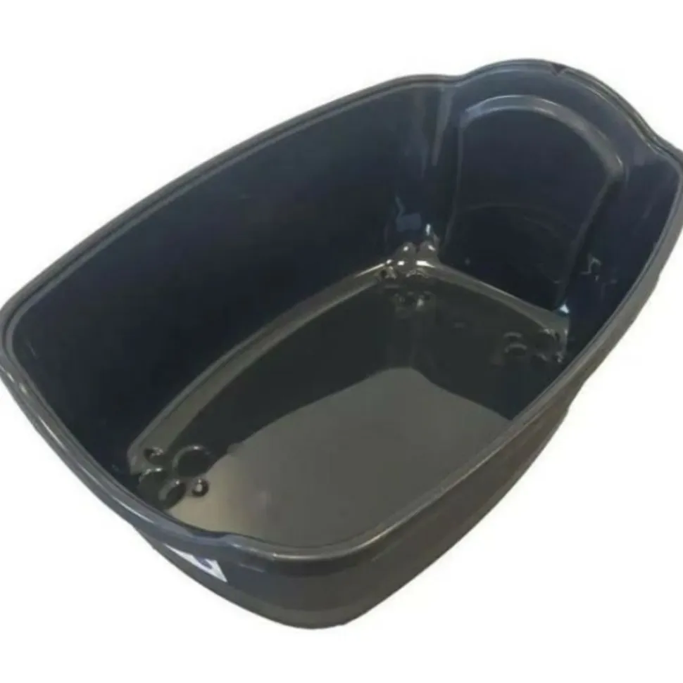 PET DESIGN - Sacha maison de toilette pour chat - bac a litiere - 56 x 40 x 39 cm - noir et blanc -