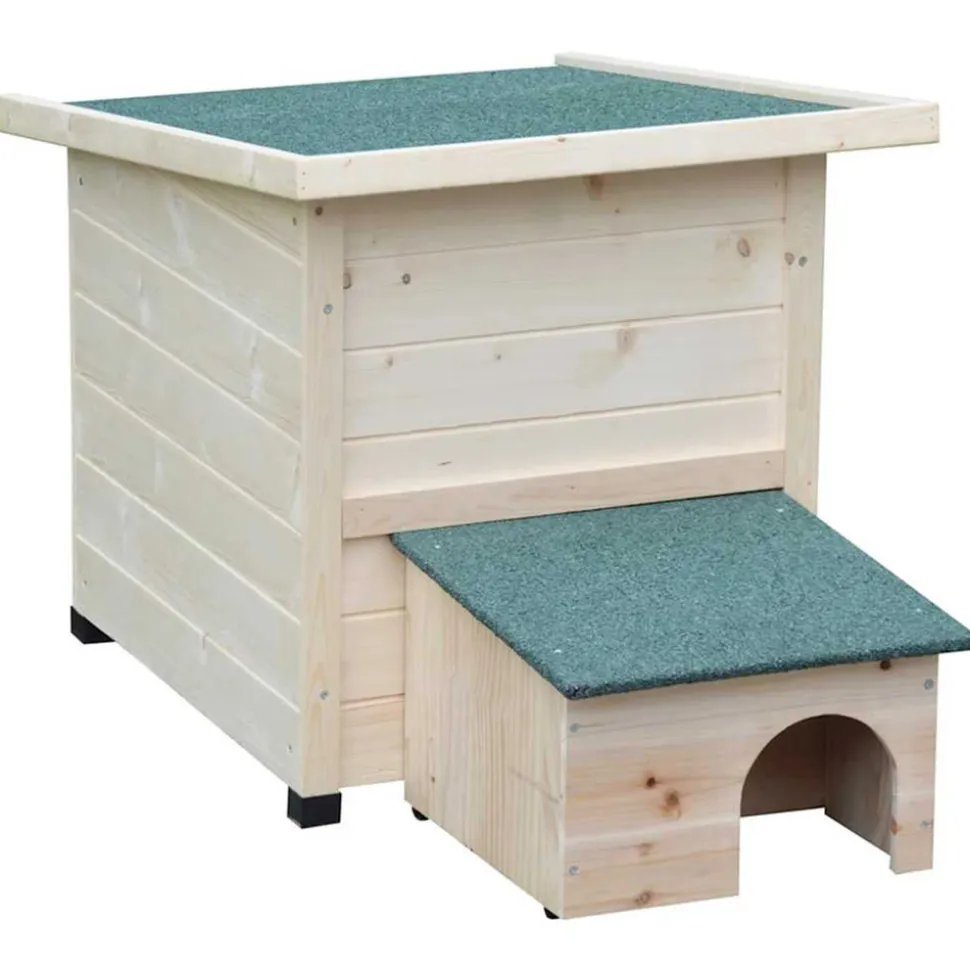 @PET - @pet maison hérisson xl 53x65x52cm bois blanc
