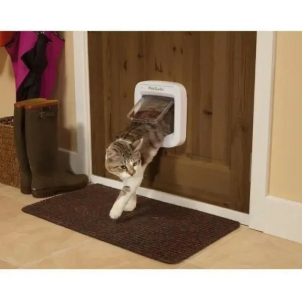 PETSAFE - - chatiere a puce électronique ppa19-16145, chatiere a piles, verrouillage a 4 positions - 22 x 23.9 cm installation fac