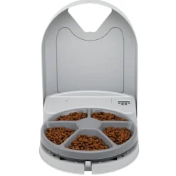 PETSAFE - Mangeoire animaux de compagnie 5 repas eatwell minuterie gris