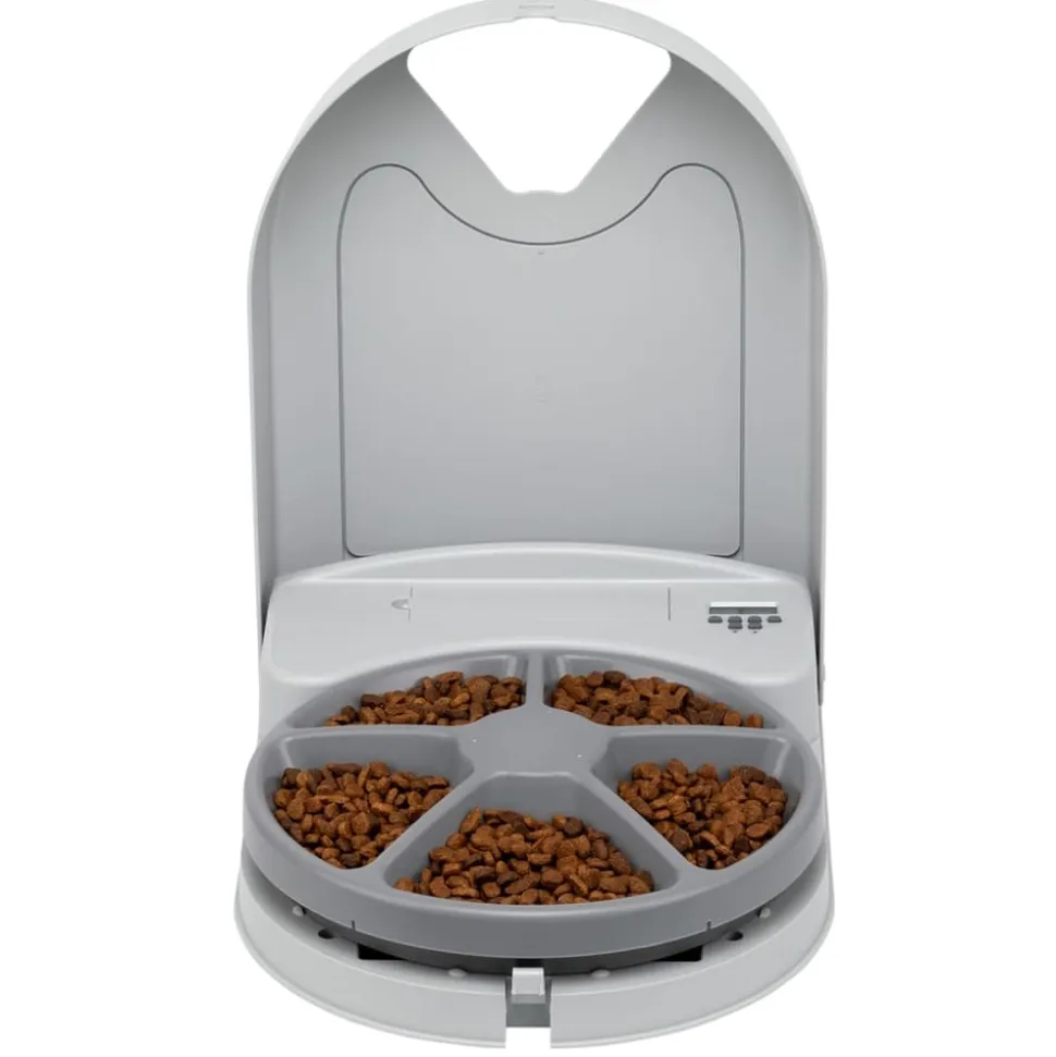 PETSAFE - Mangeoire animaux de compagnie 5 repas eatwell minuterie gris