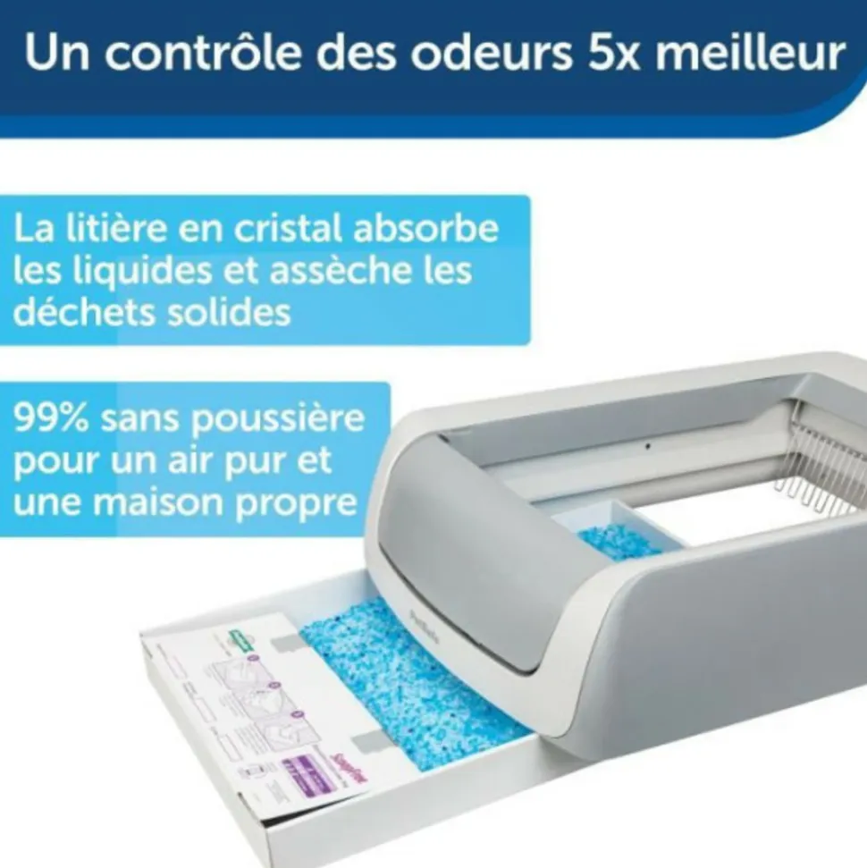 PETSAFE - Petsafe - bac a litiere auto-nettoyante scoopfree 1,5 et son couvercle