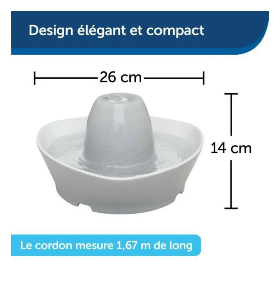 PETSAFE - Streamside fontaine ceramique 1.8l