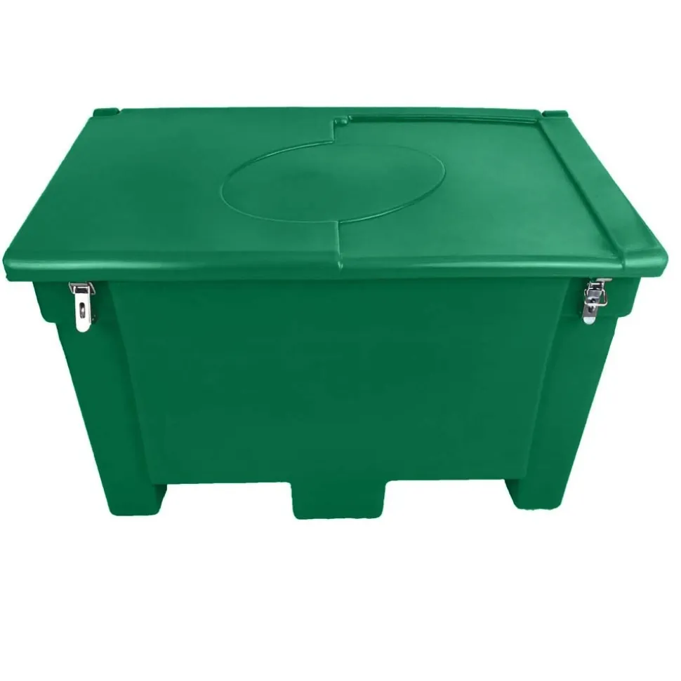 PLAST'UP ROTOMOULAGE - Bac de stockage de denrées animales/multi-usages 200l avec grenouillères