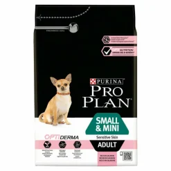 PROPLAN - Croquettes chien small & mini adult sensitive skin avec optiderma saumon - purina proplan 3 kg