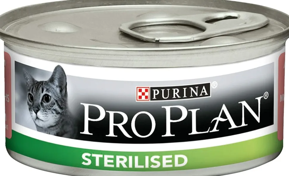 PROPLAN - Patee chat sterilised adult mousse saumon - purina proplan 24*85 g