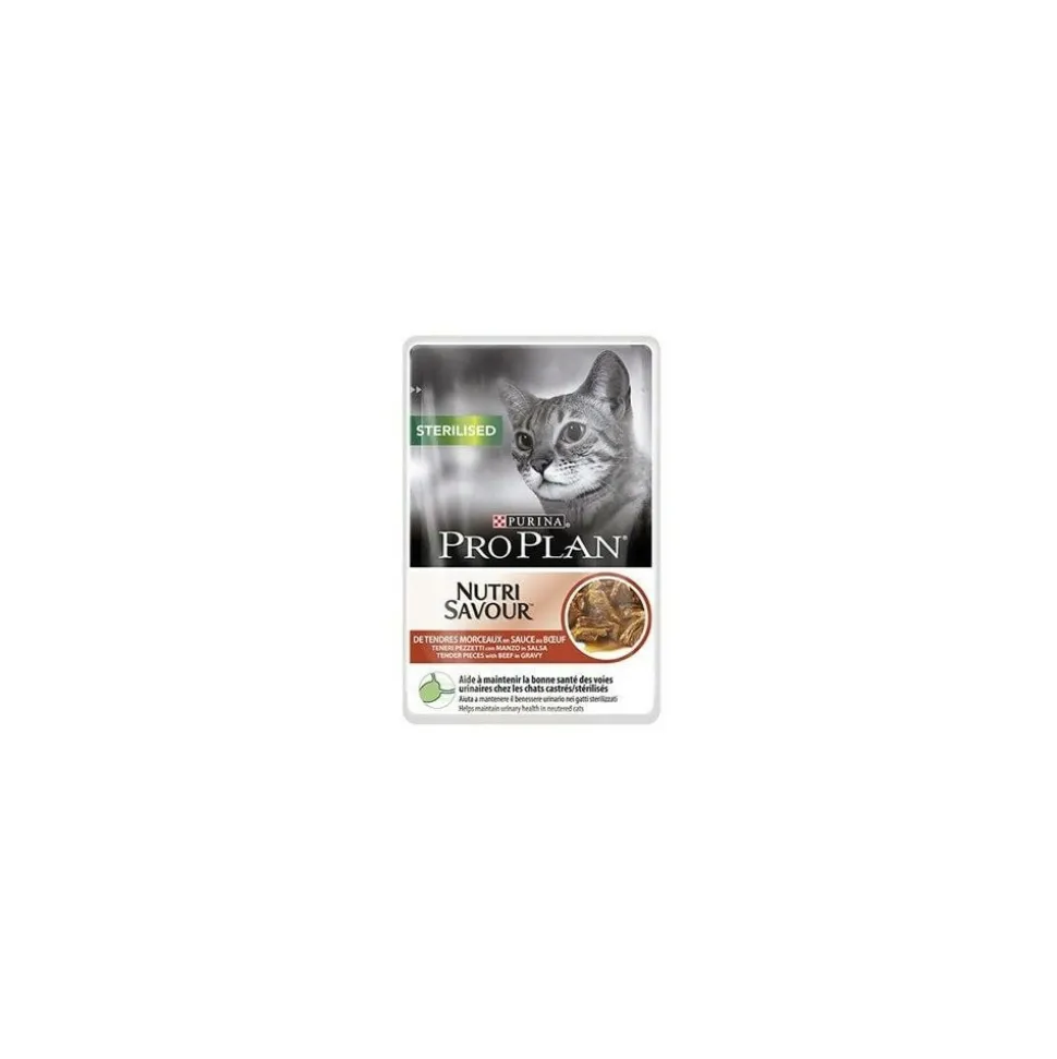 PROPLAN - Patee chat sterilised adult sauce boeuf - purina proplan 26*85 g