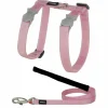 RED DINGO - Ensemble harnais et laisse red dingo chats basic rose