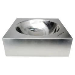 RED DINGO - Mangeoire pour chiens reddingo acier inoxydable argenté 330 ml (16 x 16 x 5 cm)