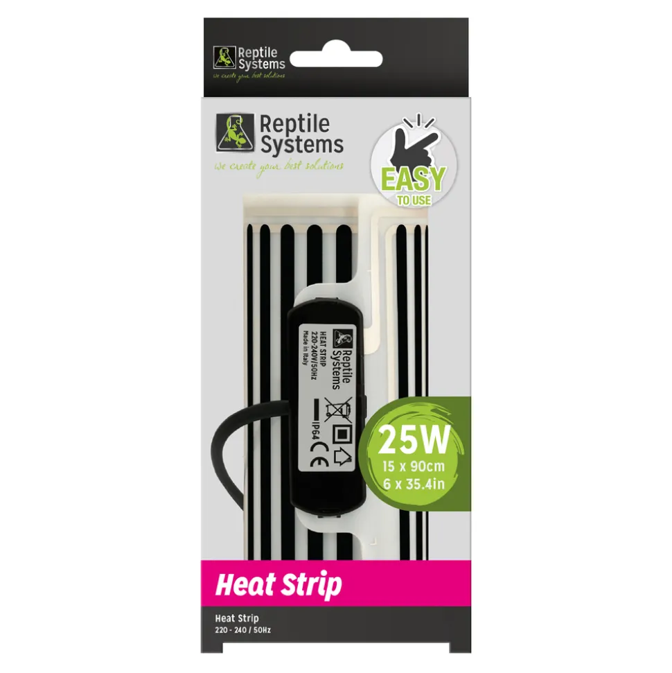 REPTILE SYSTEMS - Bande chauffante Heat strip pour reptiles 25w 15x90cm