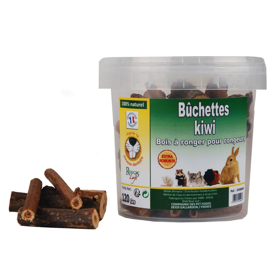 RONGIS - Bûchettes Kiwi - Bois à ronger pour rongeurs 120 grs