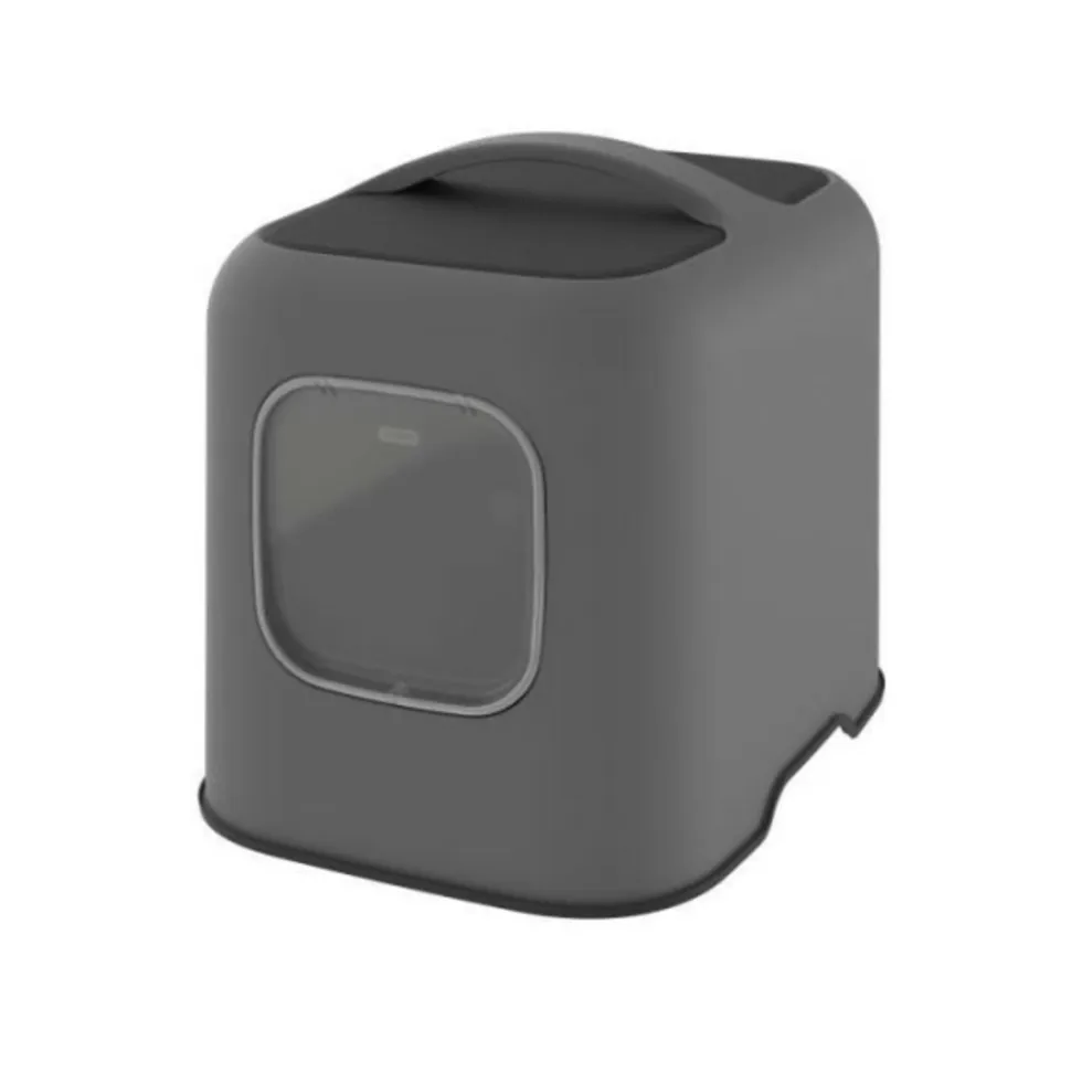 ROTHO - - maison toilette pour chat 50 x 38x 40 cm - bac a litiere - anthracite